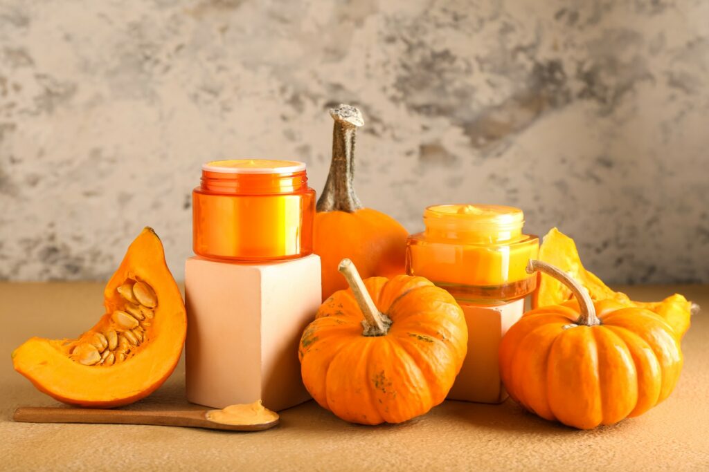 fall holiday skincare pumpkin