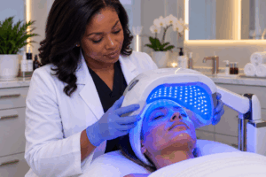 acne blue light therapy dermatology