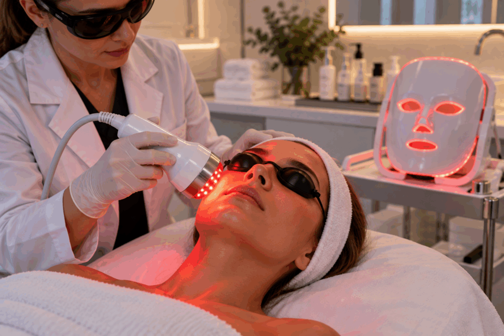 red light therapy dermatologists