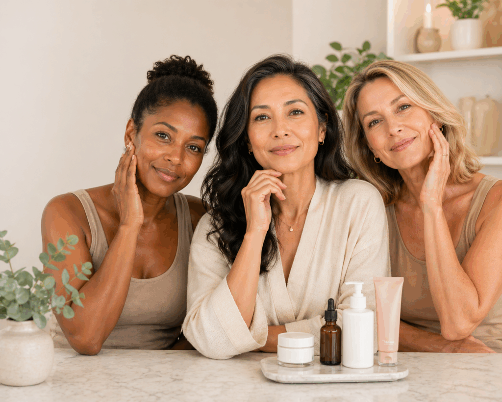 perimenopause skincare dermatology